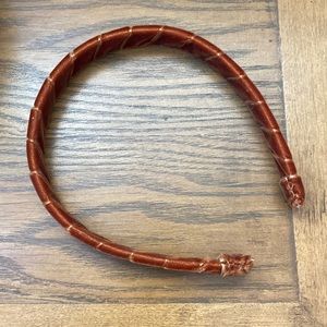 Madewell burnt orange velvet headband